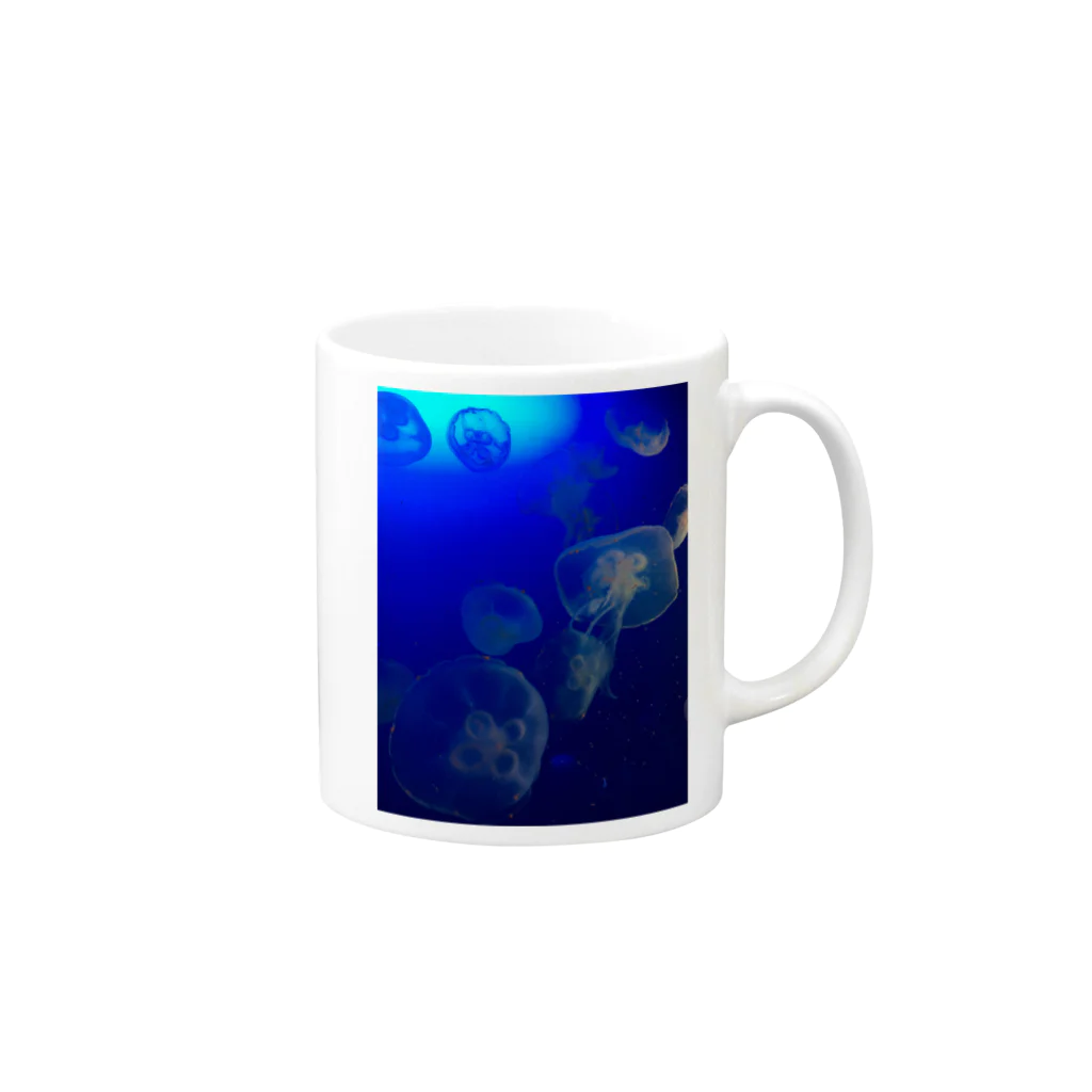 hakozoの海月のクラゲ Mug :right side of the handle