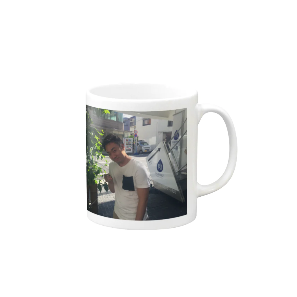 【公式】合田倉庫株式会社の君に癒しを Mug :right side of the handle