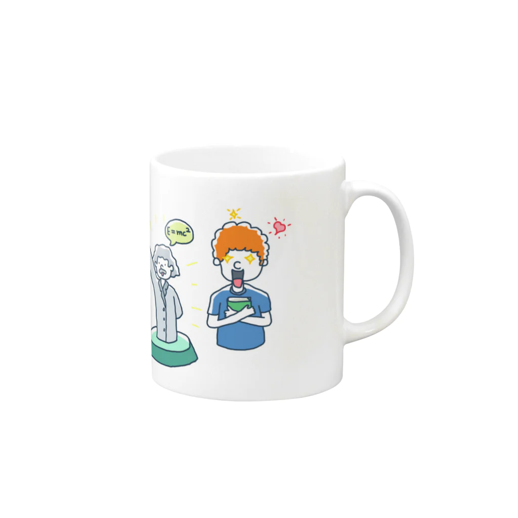 Kimini英会話 オフィシャルストアの小学生コース（ニュートン） Mug :right side of the handle