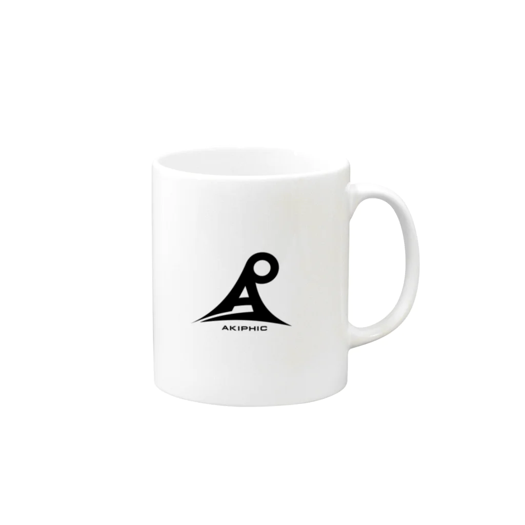 Akiphic公式グッズのAkiphic Mug :right side of the handle