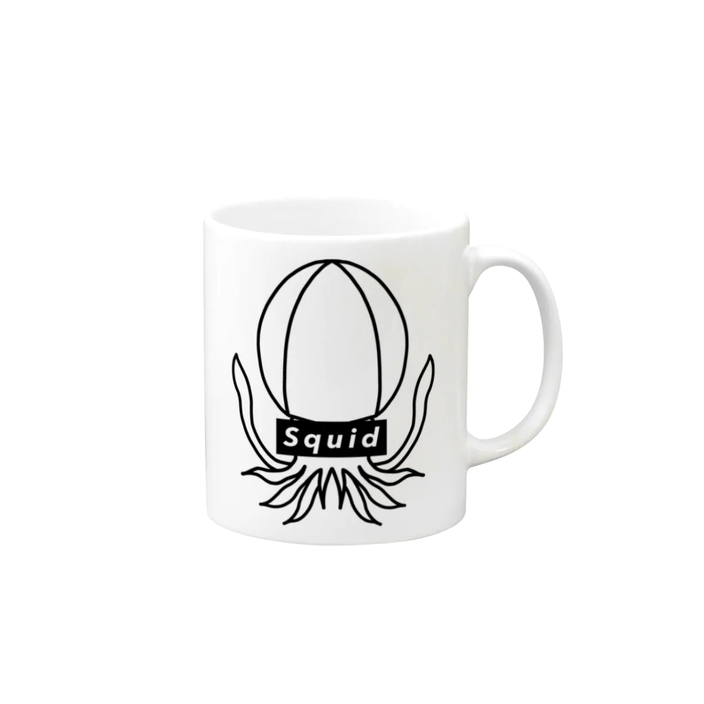 narookのSquid  Mug :right side of the handle