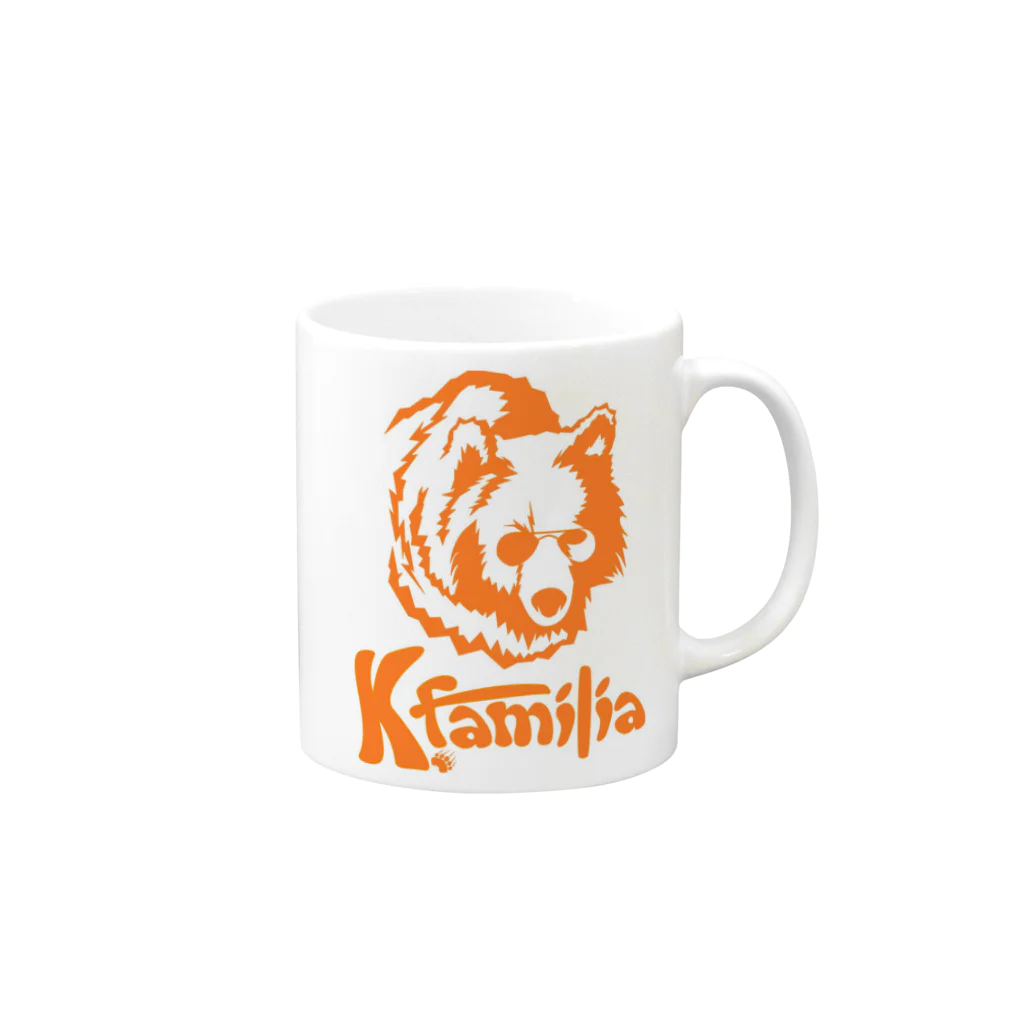 KfamiliaのKfamilia bearorange Mug :right side of the handle