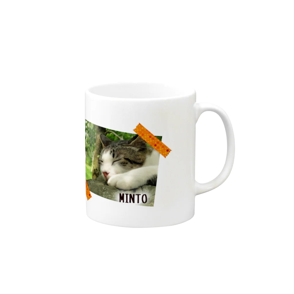 inletのフルカラーver.inlet_cats Mug :right side of the handle