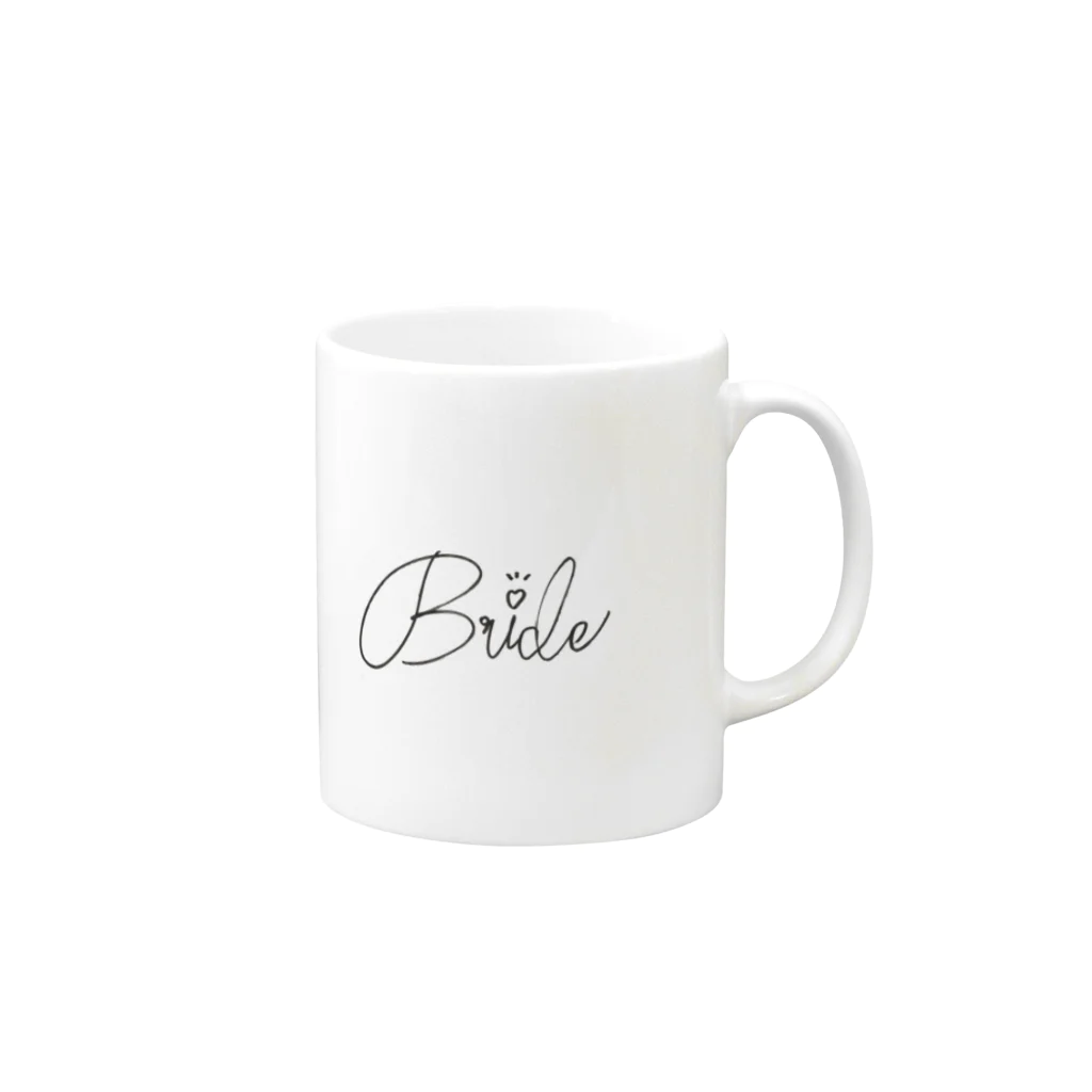 bleu mielのBride♡新婦さん必須 Mug :right side of the handle