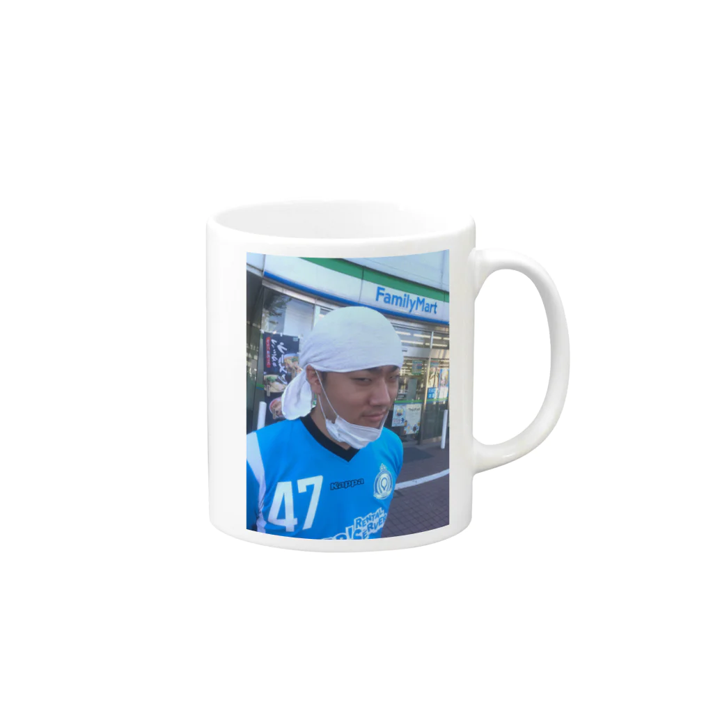 【公式】合田倉庫株式会社の秋晴れダンディズム Mug :right side of the handle