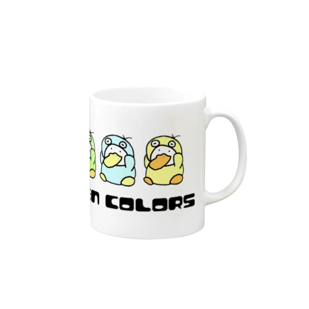 ポンプキン🎃【ポンプRoom】🐾のねこぺん COLORS Mug :right side of the handle