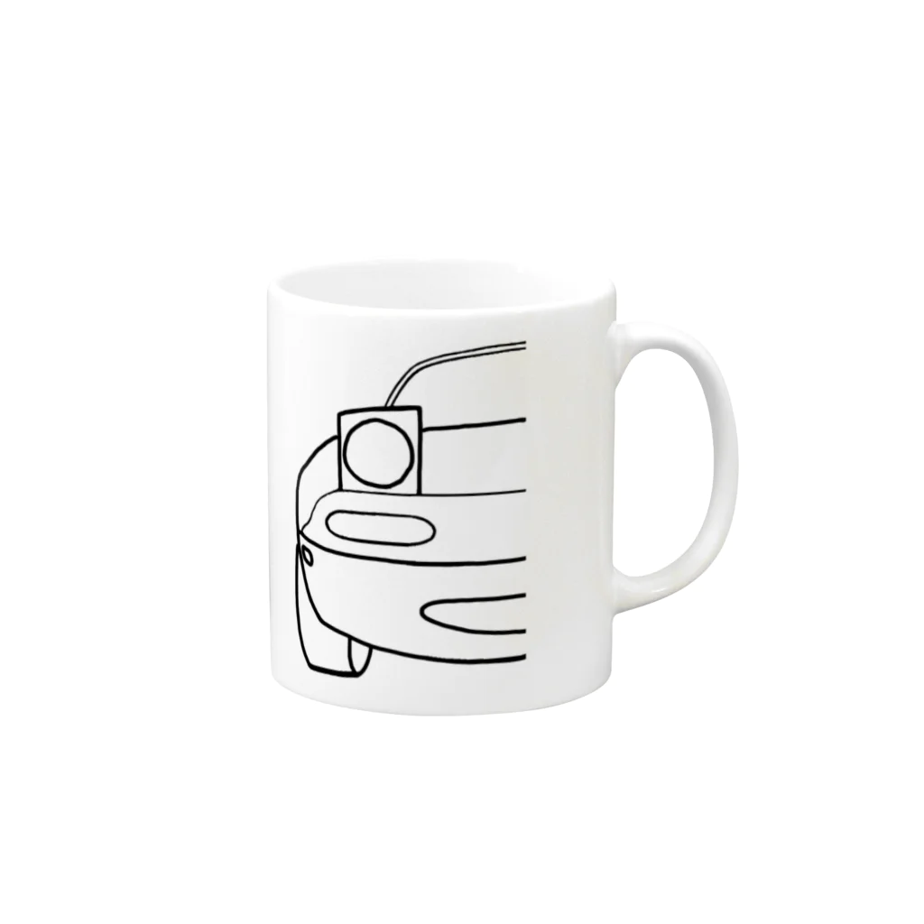 しょーへーのNAロードスター Mug :right side of the handle