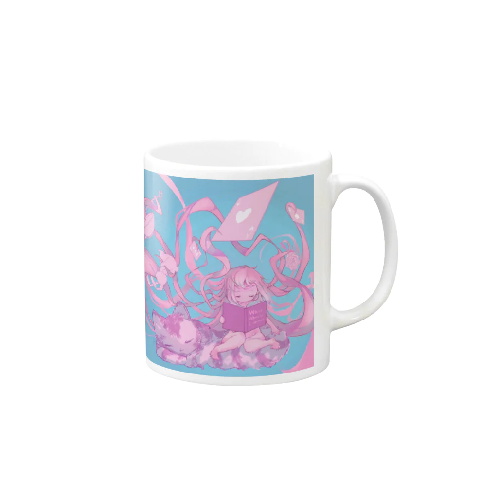 みずいろ（M i z u ! r o）のアリス Mug :right side of the handle