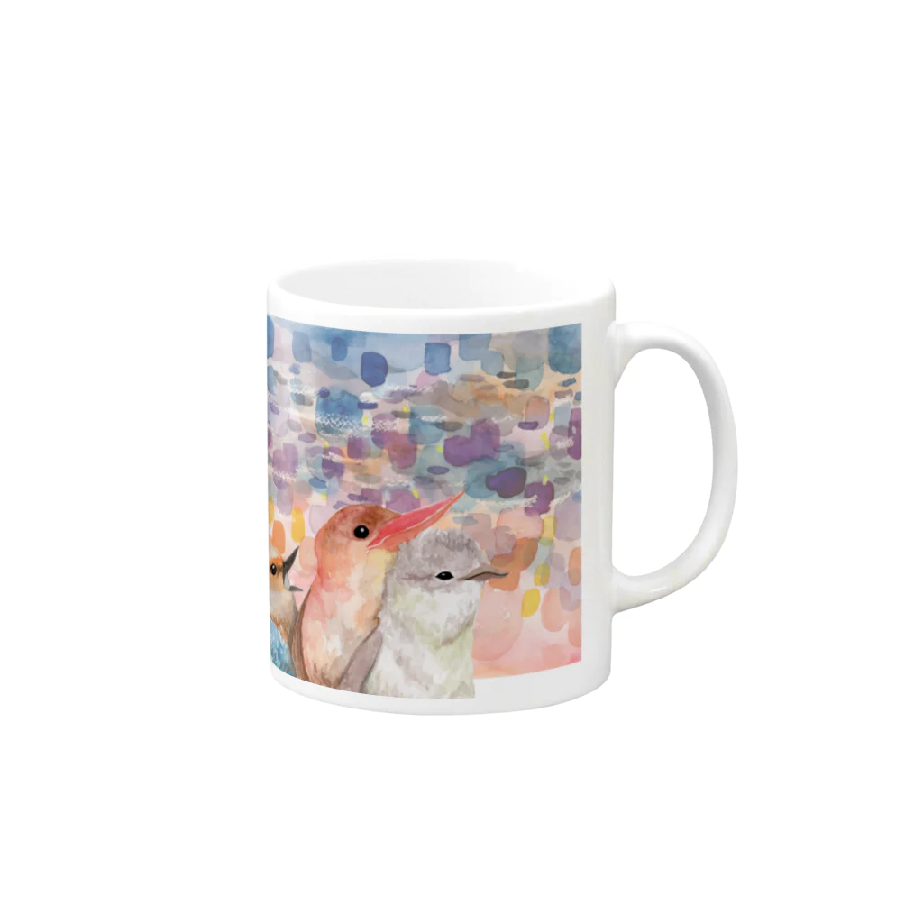 catanorynecoの青い鳥がなくとき -仲間たち- Mug :right side of the handle