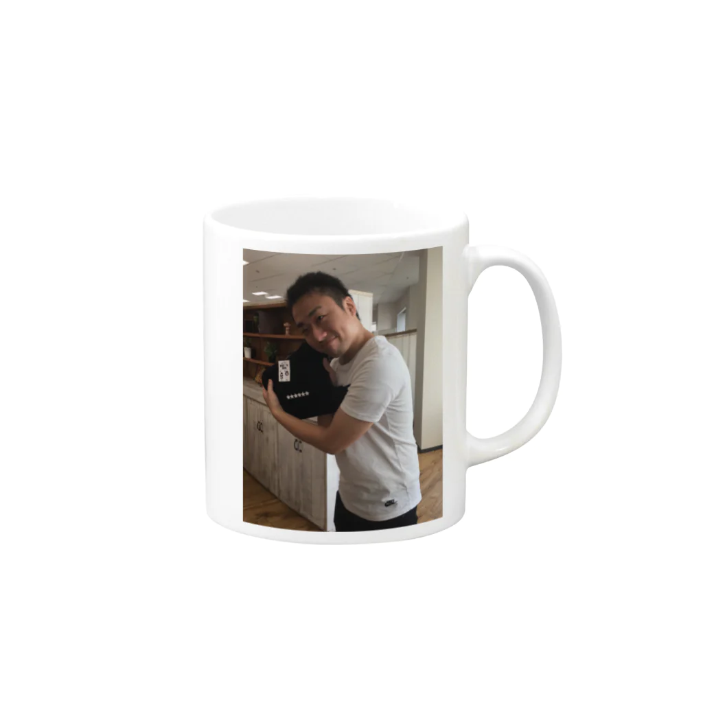 【公式】合田倉庫株式会社の体モノマネTシャツ入手記念 Mug :right side of the handle