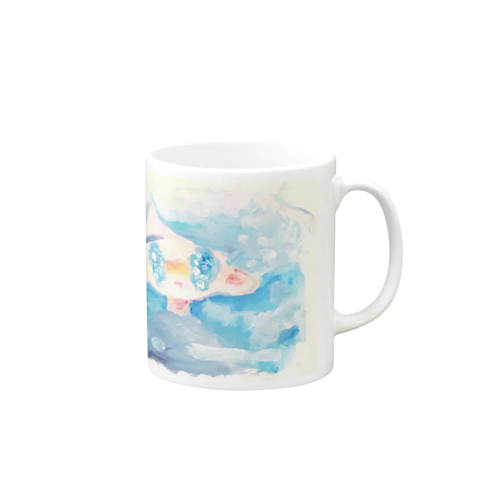 うえこのサイダー女子 Mug :right side of the handle