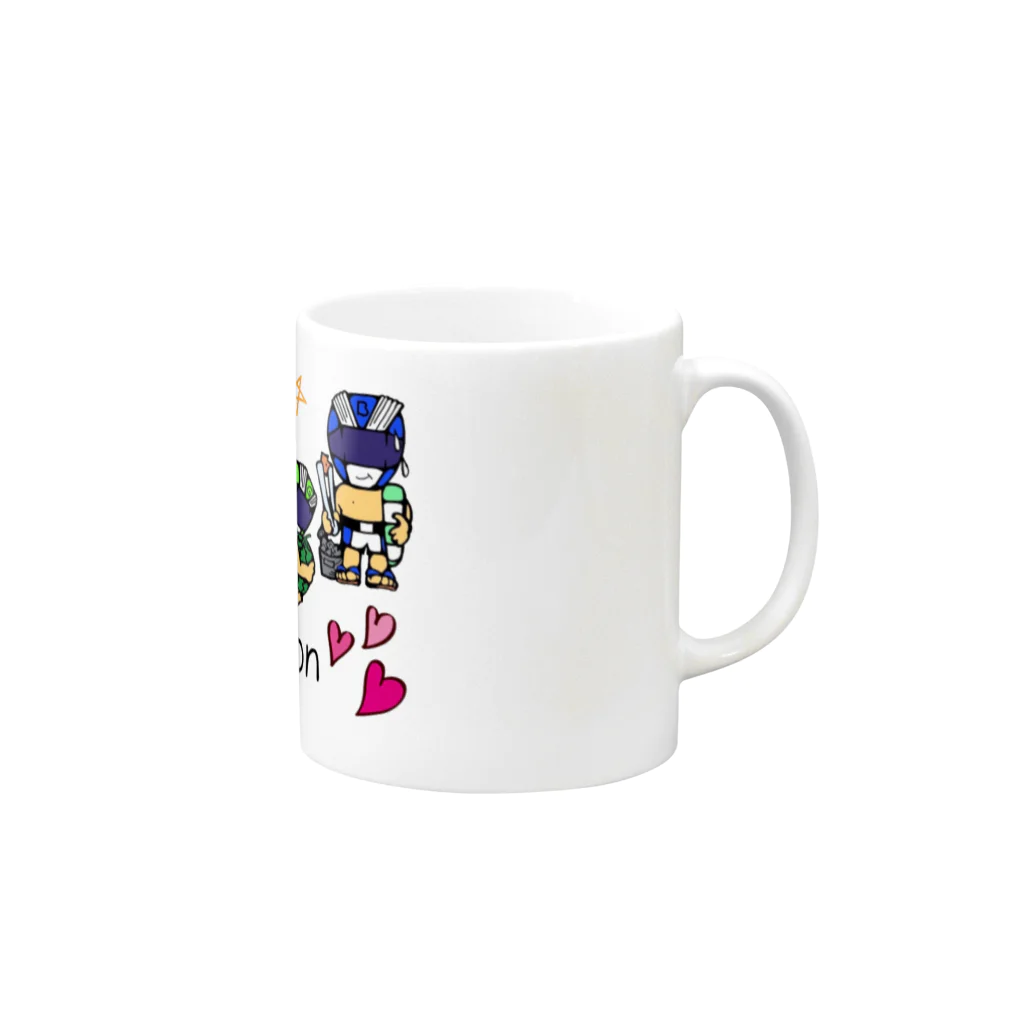 tamakichiのエコ戦隊　エコレンジャー★ Mug :right side of the handle