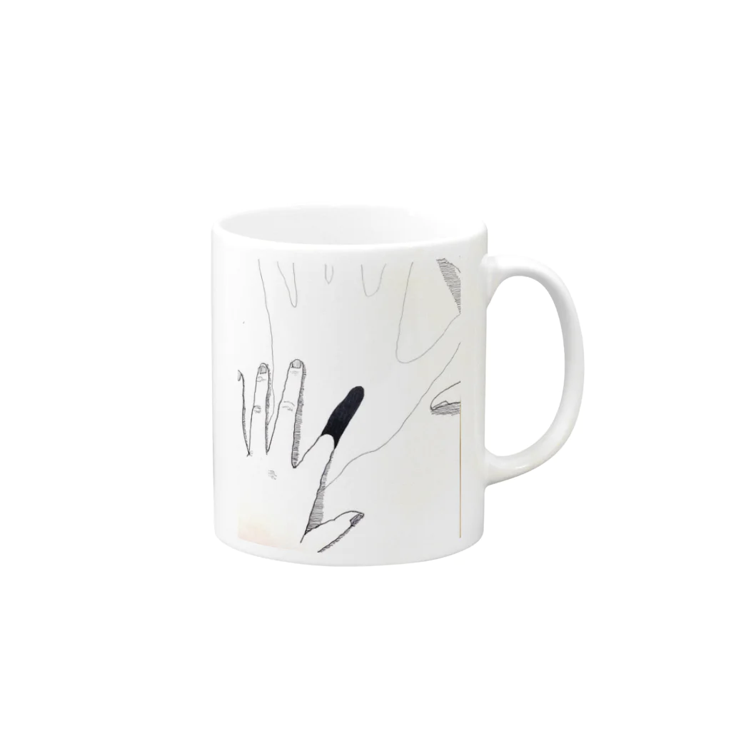 ましてのナガイキ Mug :right side of the handle