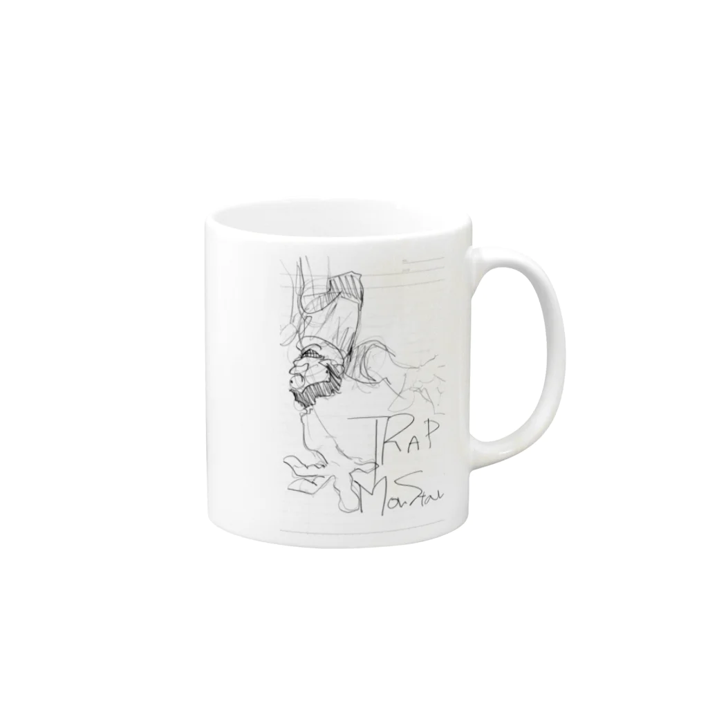 こここのゲラ Mug :right side of the handle