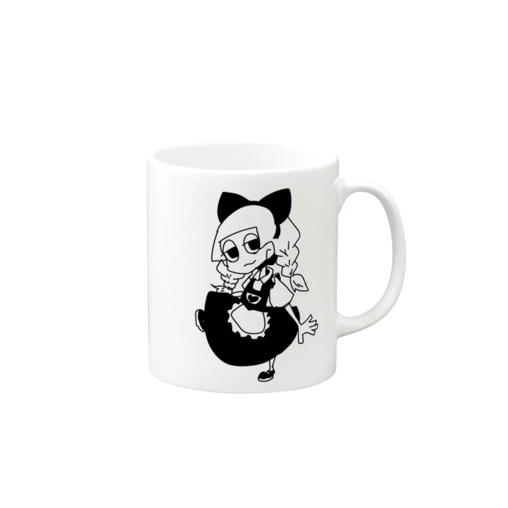 Gumi ni yori Asshi.のarice. Mug :right side of the handle