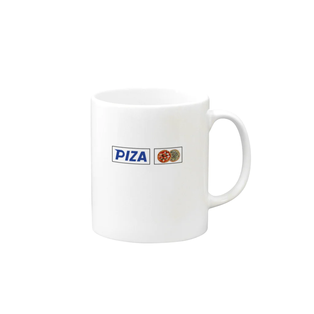 兼九商店のPIZA Mug :right side of the handle