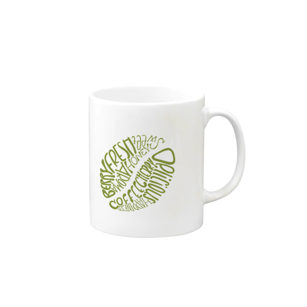 green-beansのマグカップ Mug :right side of the handle