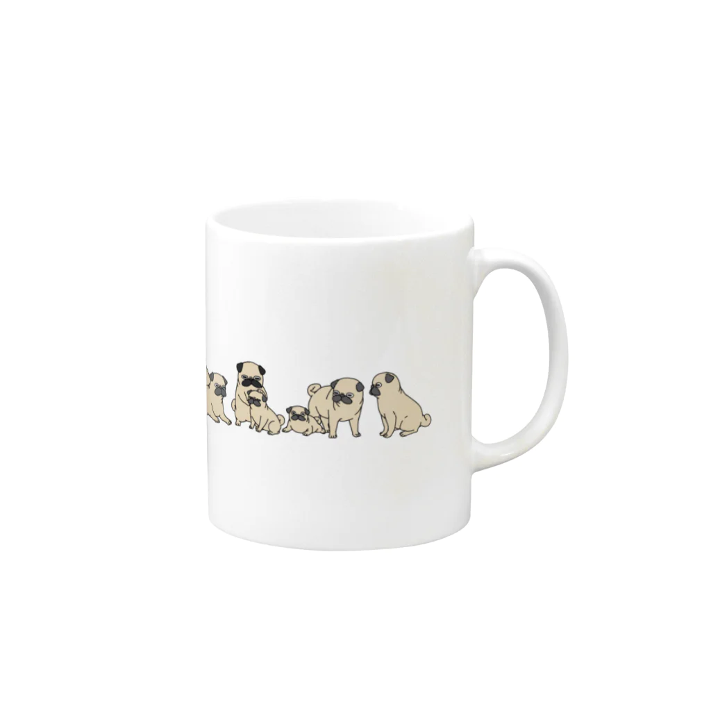 DakeのPug Mug マグカップの取っ手の右面