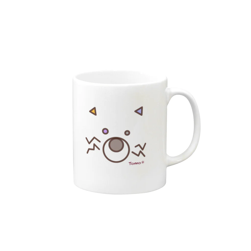 PonNeRu☆のBowMew＊マグカップ Mug :right side of the handle