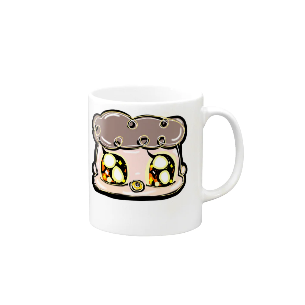 にこにこちゃんのきらきらベビーたん Mug :right side of the handle