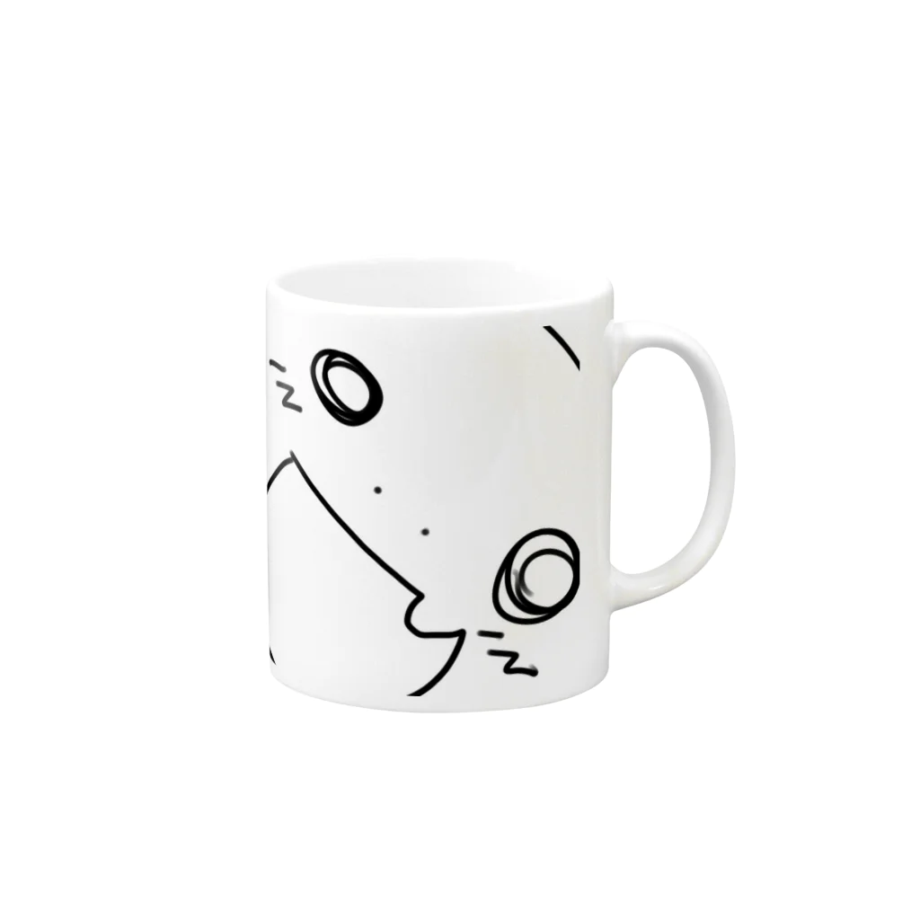 虚無のぽぽぽ Mug :right side of the handle