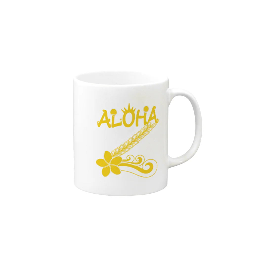 ザィミー＠育休ママ動画編集のZ★ALOHA Mug :right side of the handle