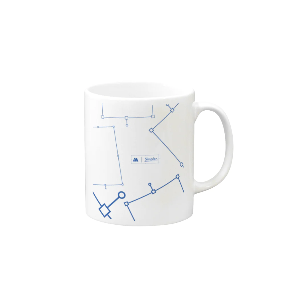 miyano :)のバウンディングボックス Mug :right side of the handle