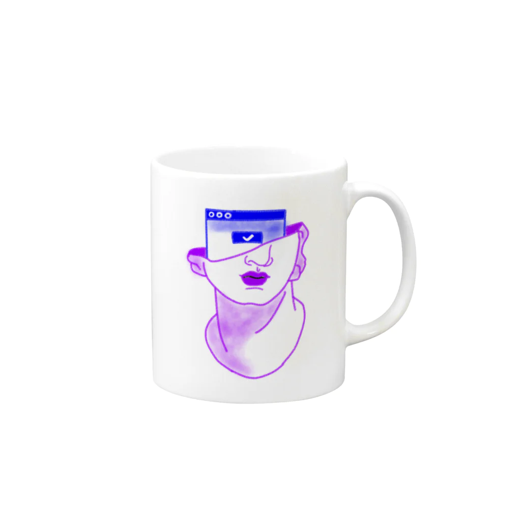 Hiistreet247のDAVID Mug :right side of the handle