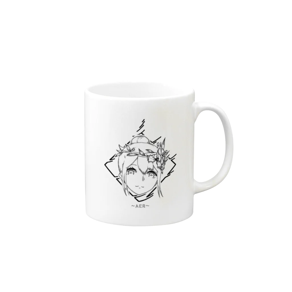 カーク・ディクソンのエア Mug :right side of the handle