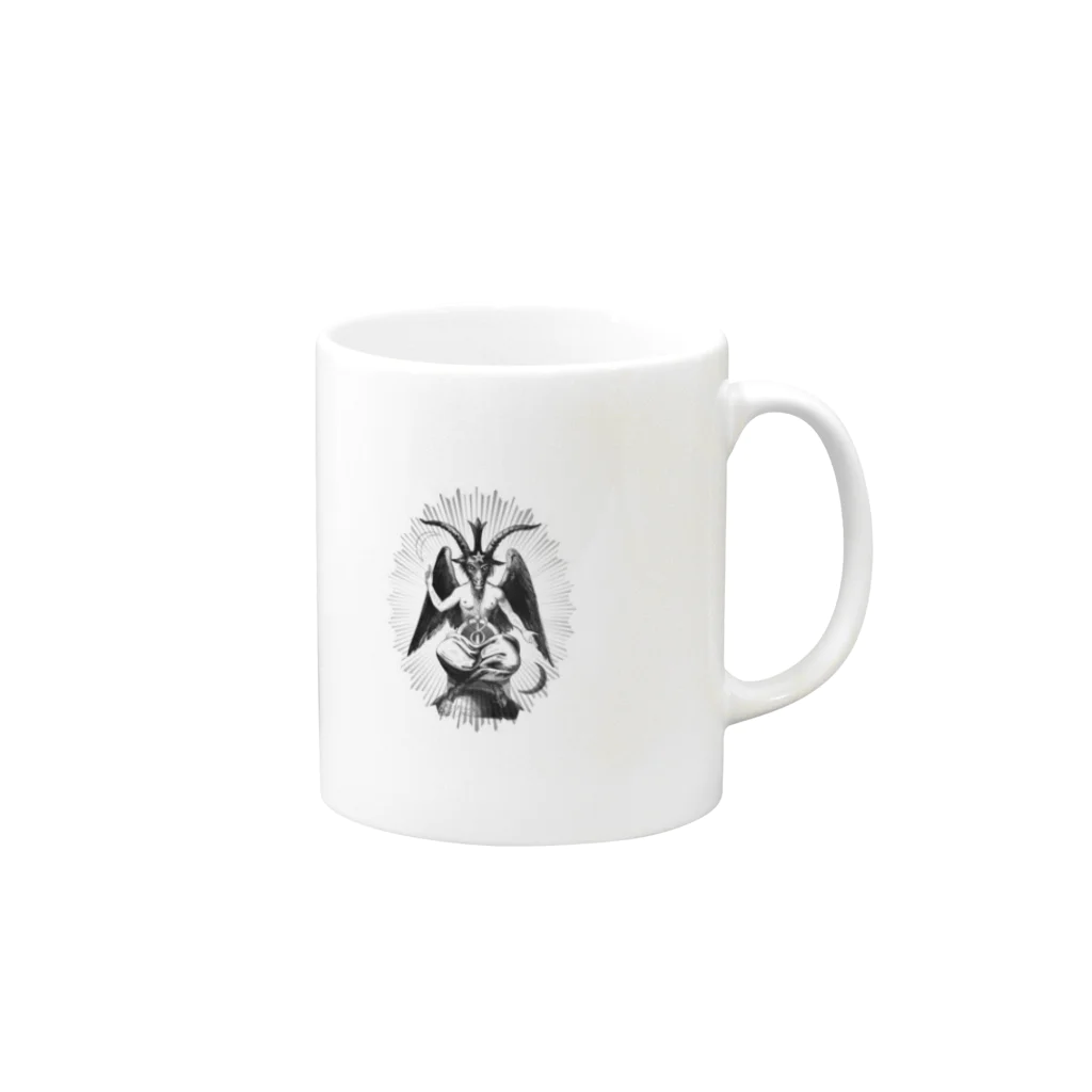 esotericのバフォメット Mug :right side of the handle