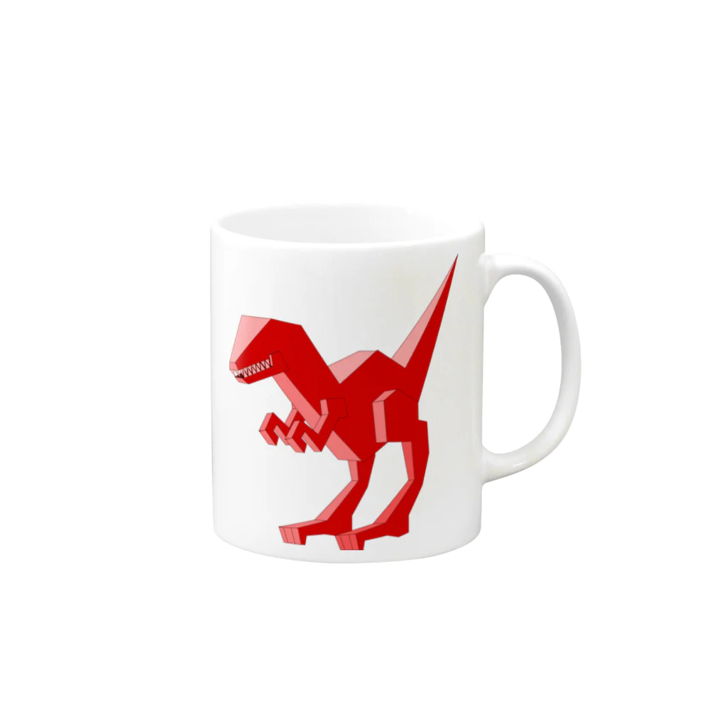 ナサニエル・ブラザーズのDinoCube02 Mug :right side of the handle