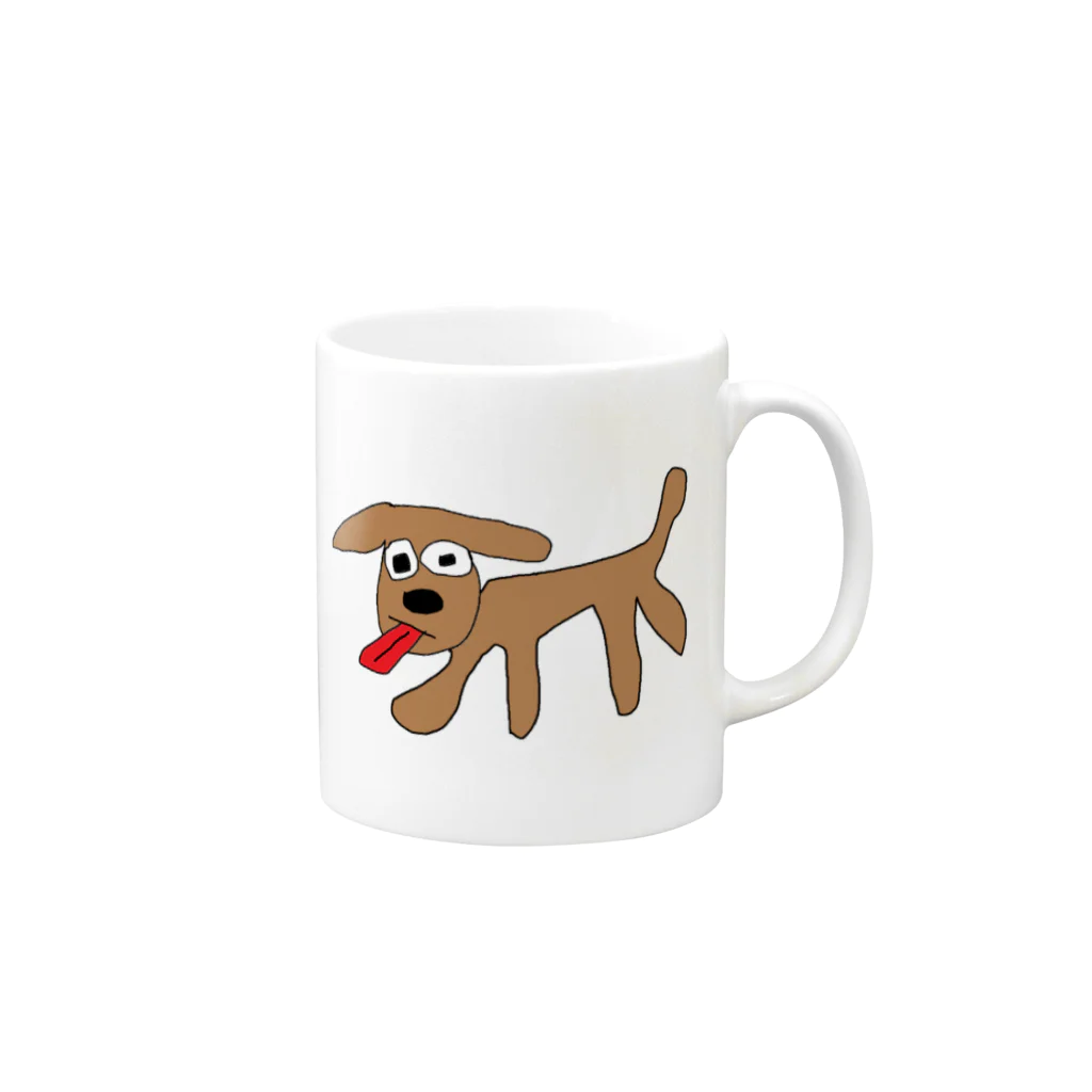 久保田明彦の犬 Mug :right side of the handle