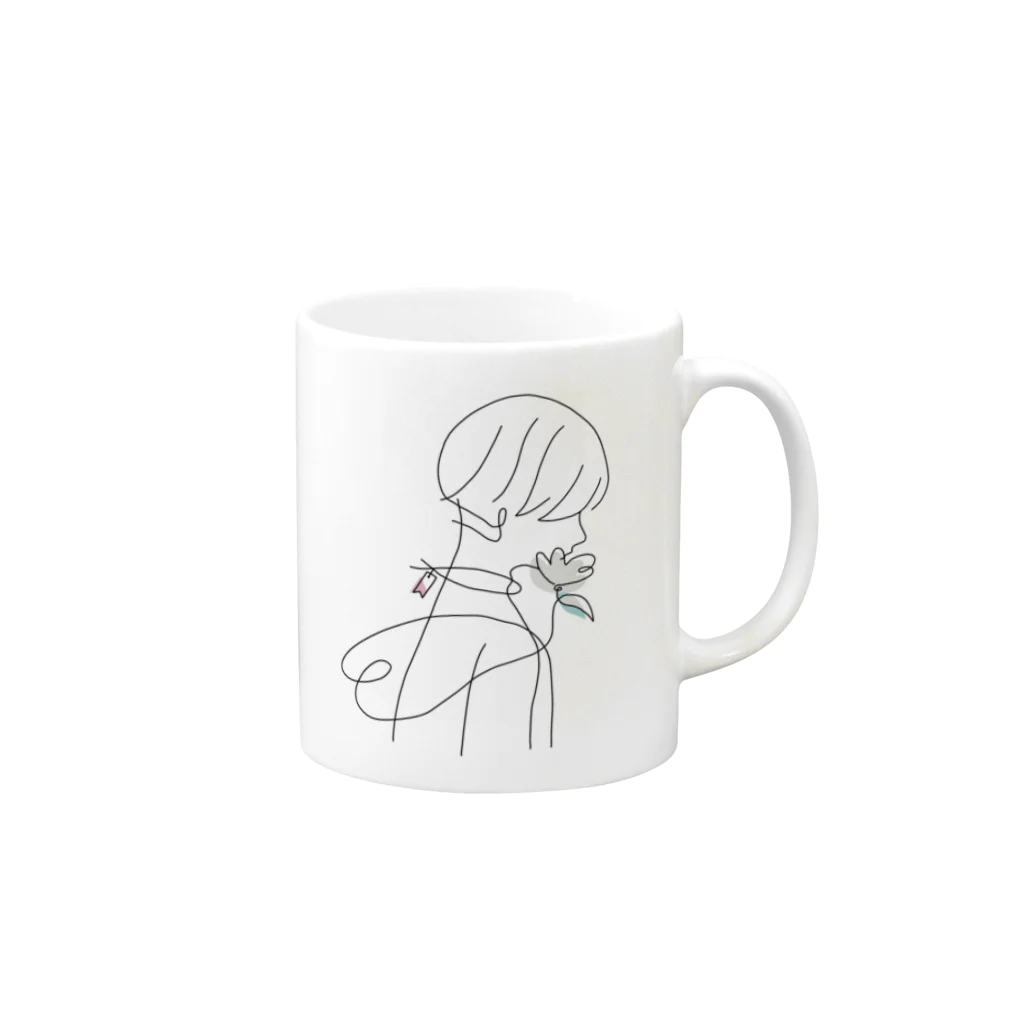  NeOnのboy Mug :right side of the handle
