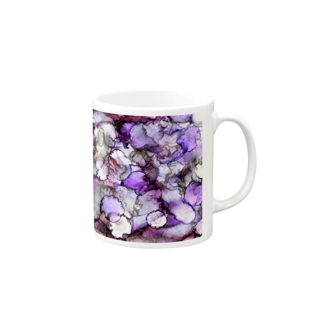 始季彩＠suzuriのVioletDream Mug :right side of the handle