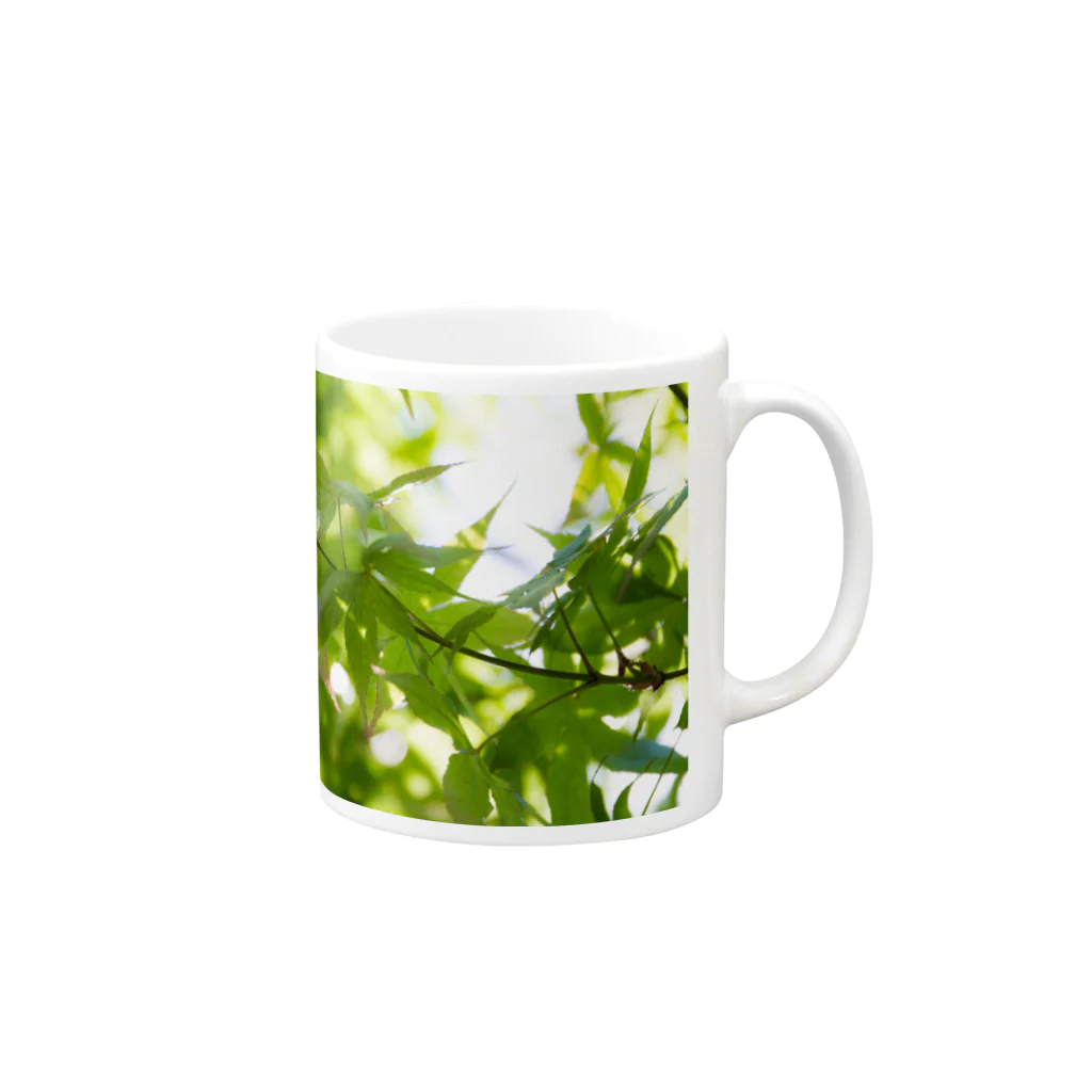 ak296の新緑 Mug :right side of the handle