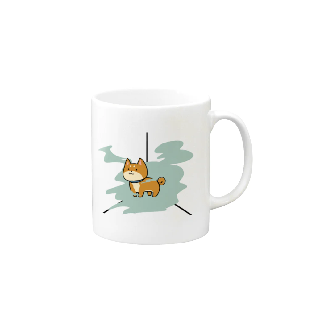 syokigataのティンダロスの柴犬 Mug :right side of the handle