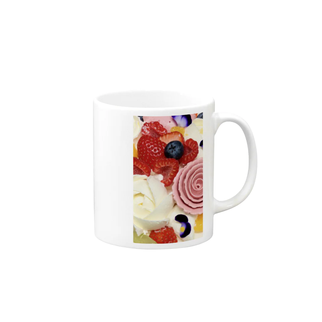 こぱの花とフルーツ Mug :right side of the handle