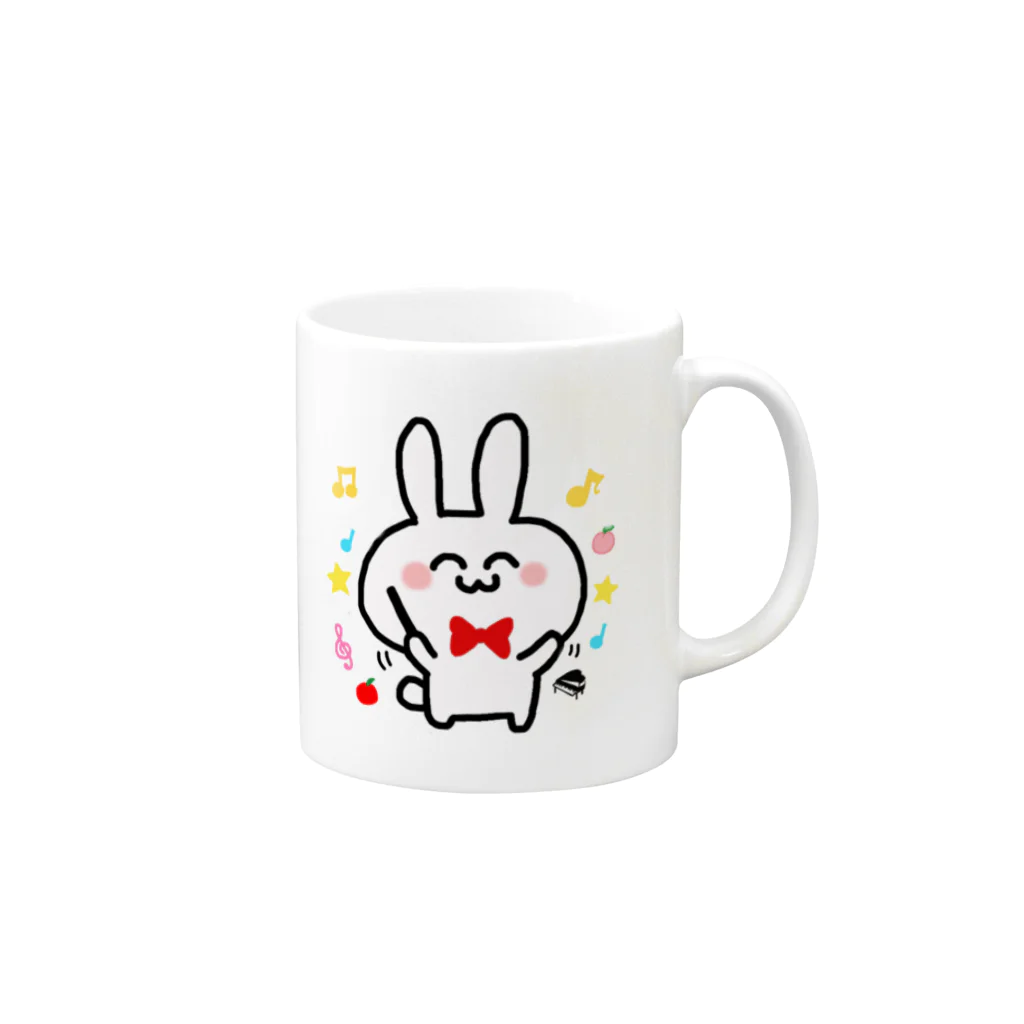 makichan-momoRabbiのももらび Mug :right side of the handle