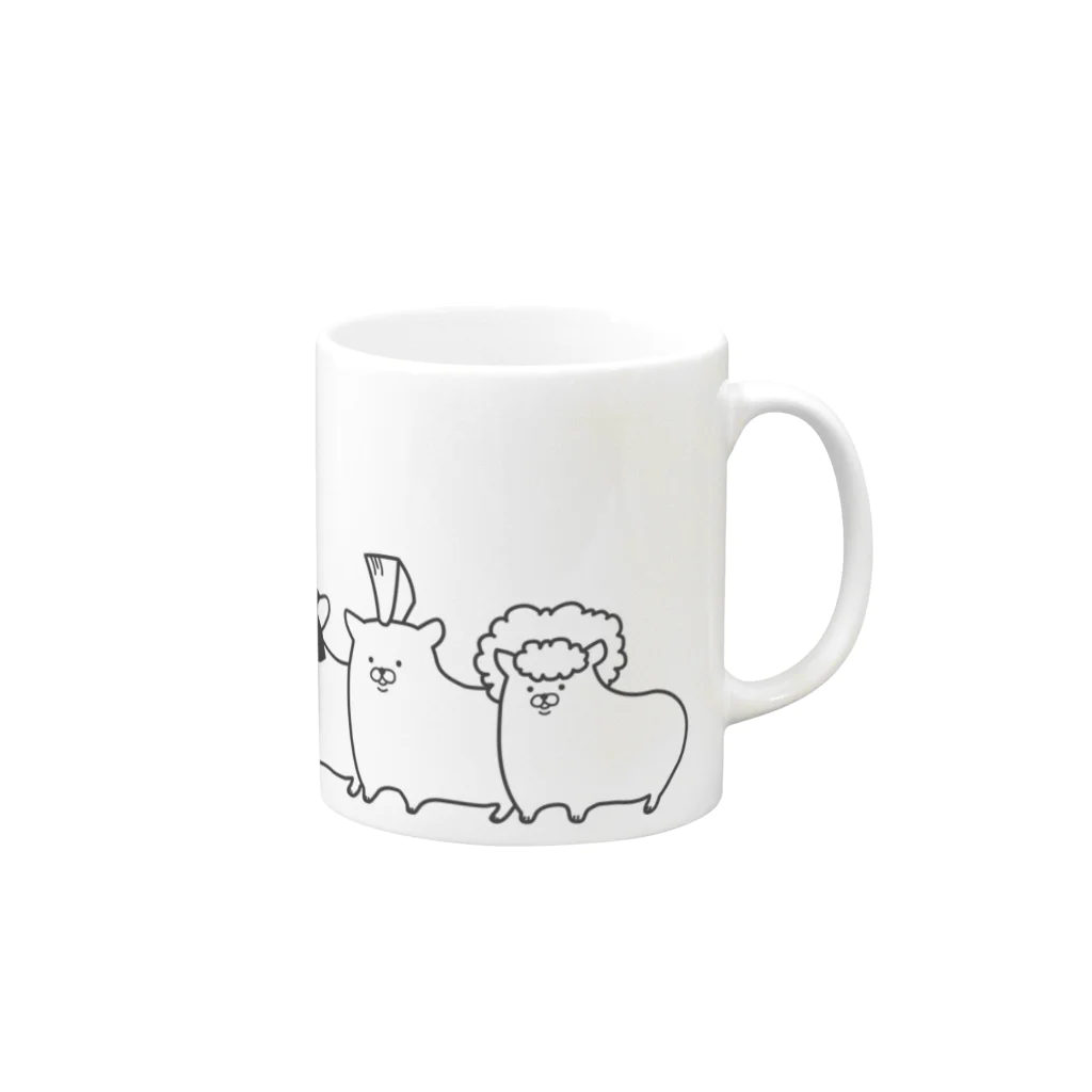 Piso Store on Suzuriのシンプルハムスター Mug :right side of the handle