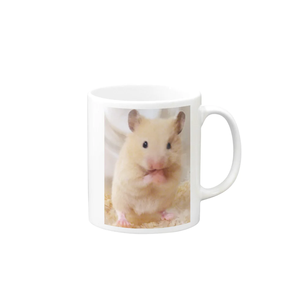 アヤナシトリィSHOPのキンクマハムスターおつきみ日誌　キュート編 Mug :right side of the handle