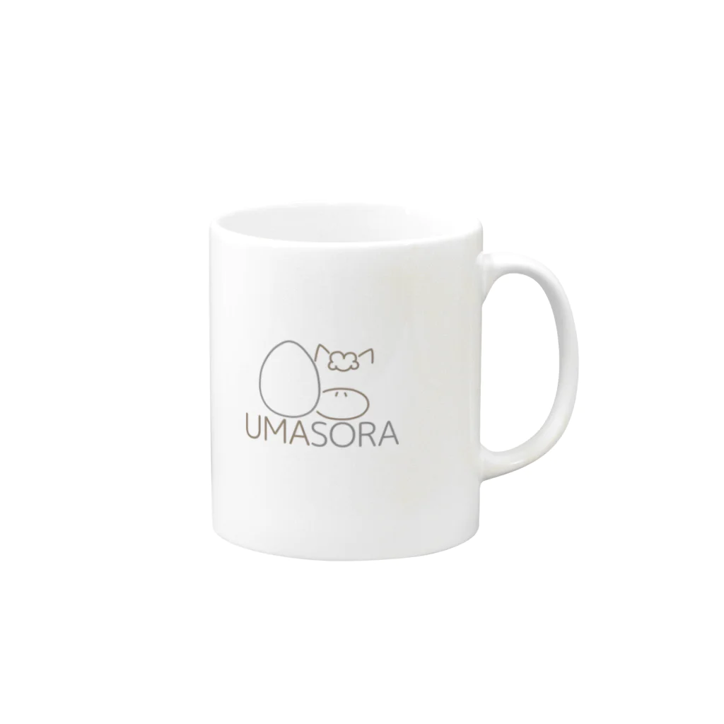 そらちゃん。のUMA×SORAコラボグッズ Mug :right side of the handle