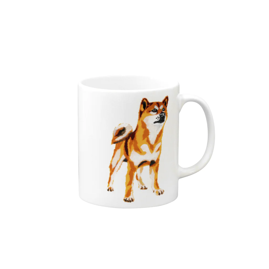 Swallow Tの柴犬 Mug :right side of the handle