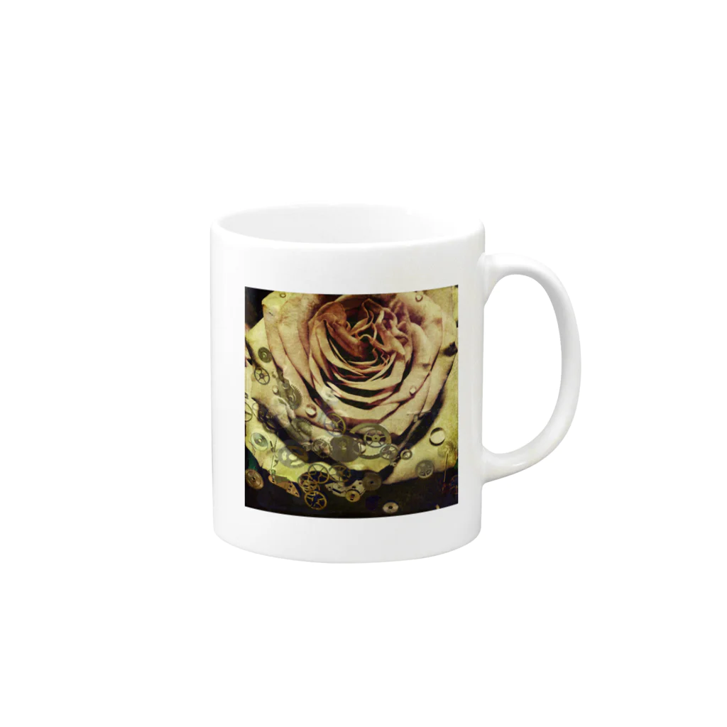 AzulFabの薔薇薔薇 Mug :right side of the handle