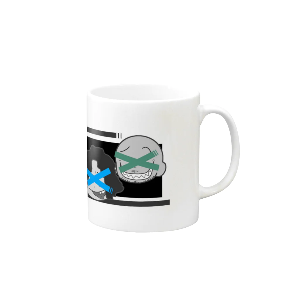 Damen'sSHOPのだめんずマグカップ Mug :right side of the handle