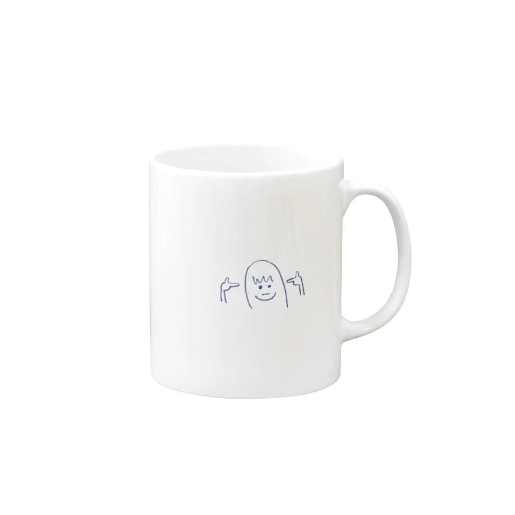 senjuiのバーンちゃん Mug :right side of the handle