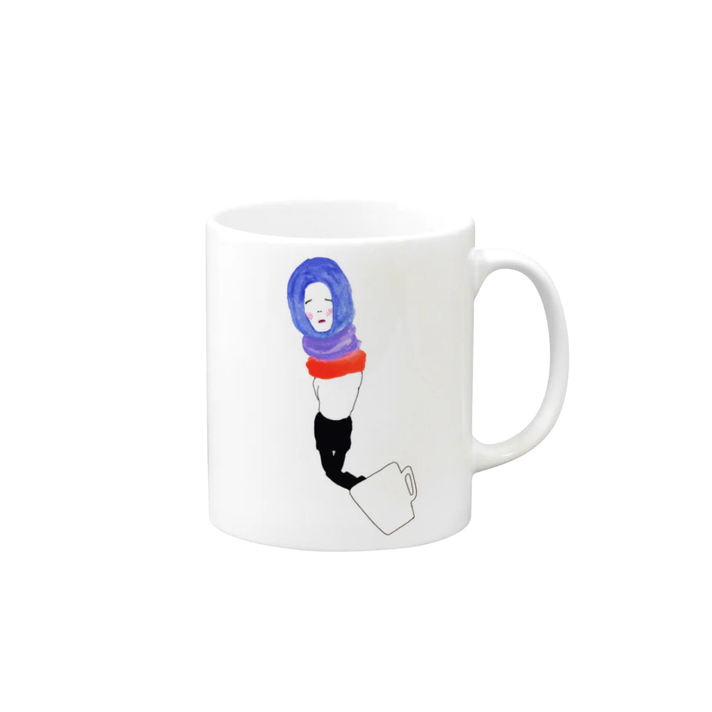 Moyaのフロート Mug :right side of the handle