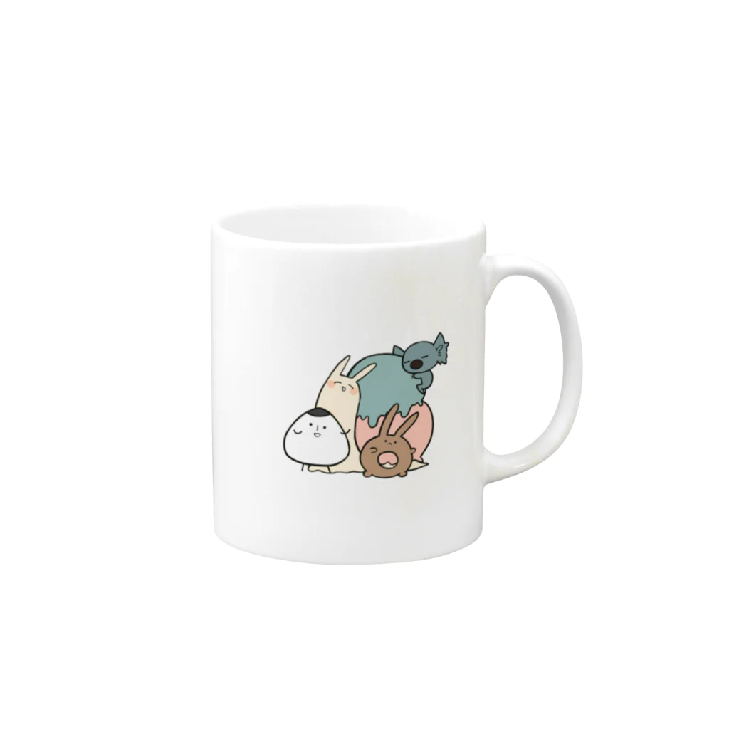 おにぎりくんとゆかいな仲間たちのおにぎりくんとゆかいななかま Mug :right side of the handle