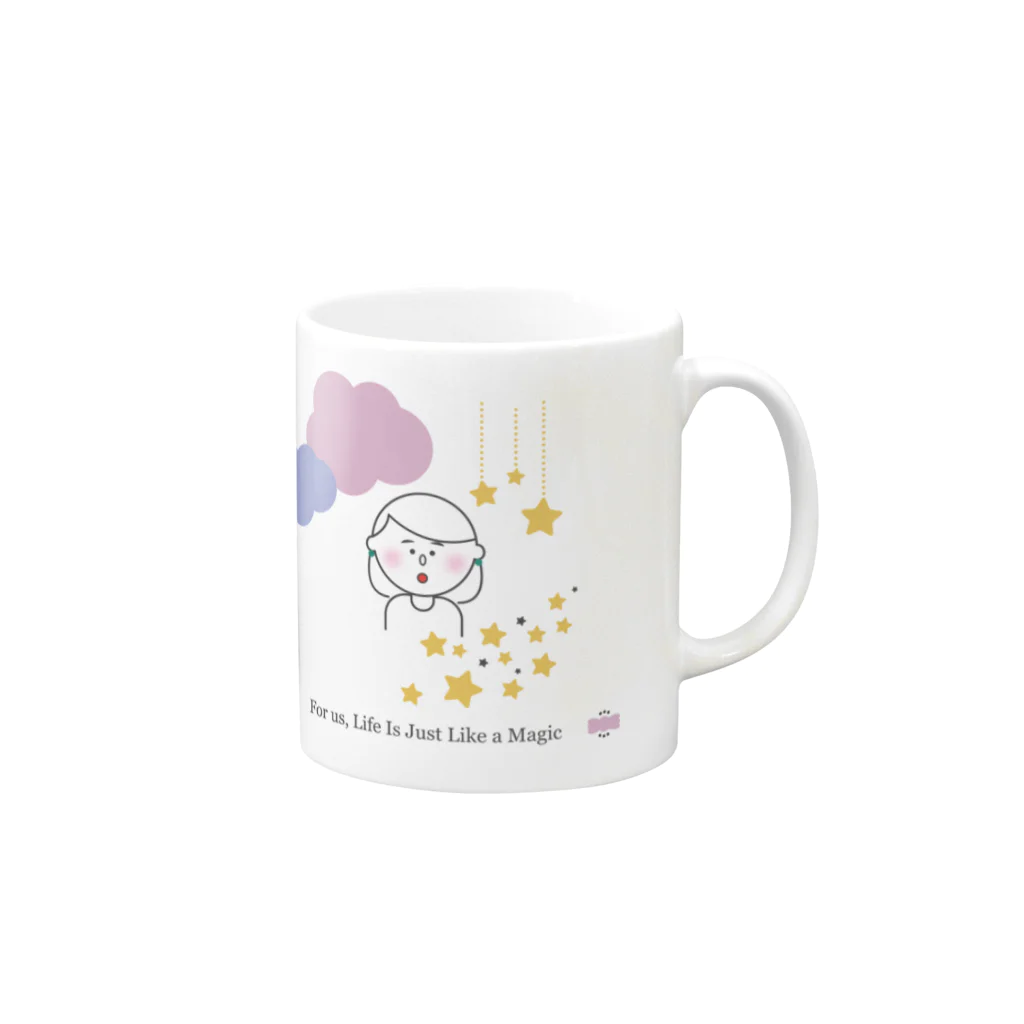 ゆてぃのMagic Mug :right side of the handle