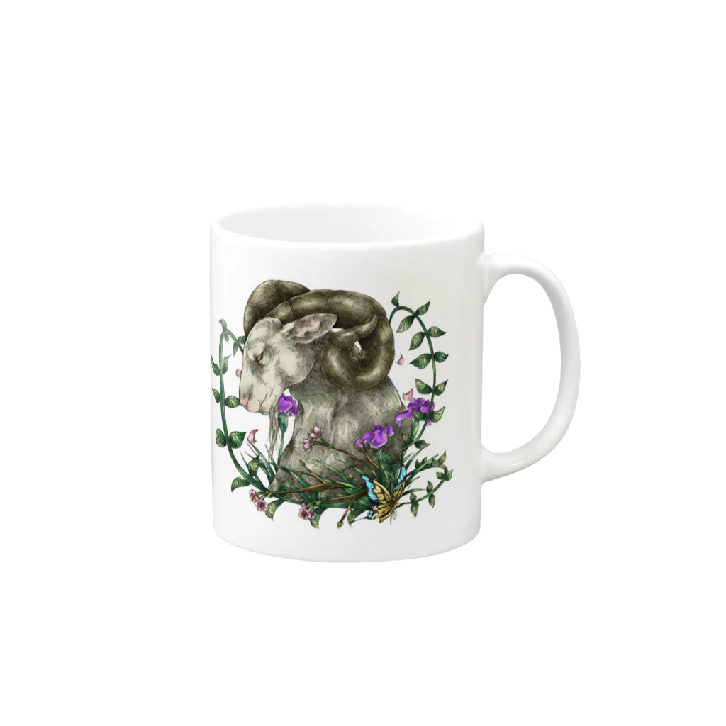 燐龍の芽吹き Mug :right side of the handle