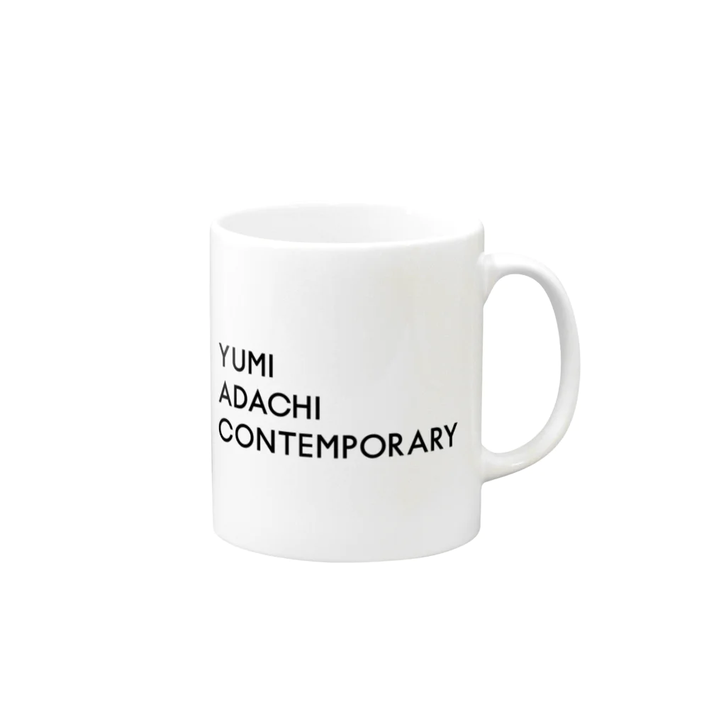 YUMI ADACHI CONTEMPORARYのYUMI ADACHI CONTEMPORARY LOGO Mug :right side of the handle